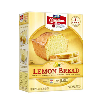 Carnation Lemon Bread Kit With Lemon Zest Glaze