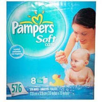 Procter Gamble 1003181 pampers soft care wipes baby fresh 576