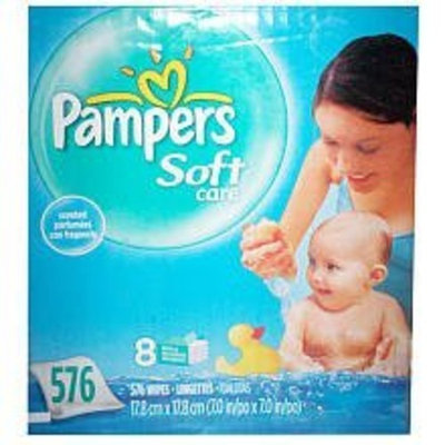 Procter Gamble 1003181 pampers soft care wipes baby fresh 576