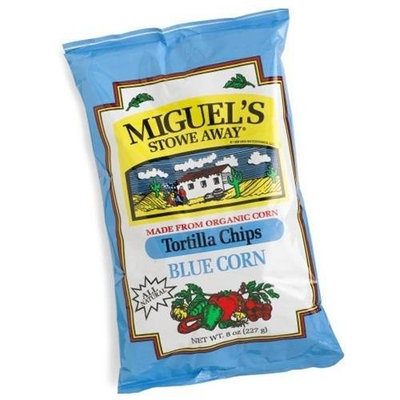 Miguels Miguel's Stowe Way Blue Corn Tortilla Chips, 8-Ounce Bags (Pack of 12)