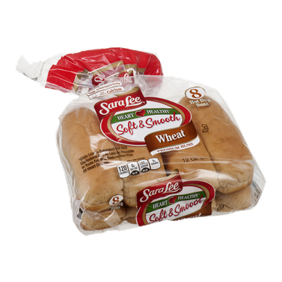 Sara Lee Soft & Smooth Hot Dog Buns Wheat - 8 CT