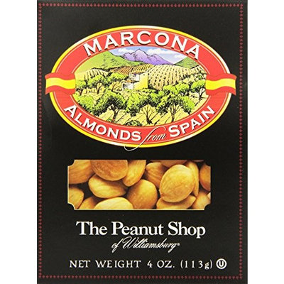 The Peanut Shop of Williamsburg Marcona Almonds From Spain, 4 Ounce (Pack of 12)