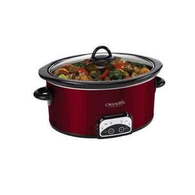 Crockpot Crock-Pot SCCPVP600-R 6-Quart Red Smart-Pot Oval Slow Cooker