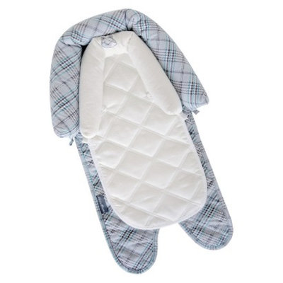 Eddie Bauer 2 in 1 Reversible Head Support - Ivory Plaid