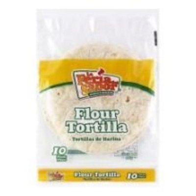 La Feria Del Sabor Flour Tortilla, 10 inch - 10 per pack -- 12 per case.