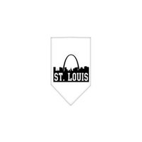 Ahi St Louis Skyline Screen Print Bandana White Large