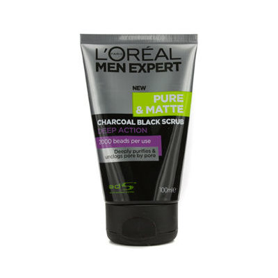 L'Oréal Paris Men Expert Pure & Matte Charcoal Black Scrub