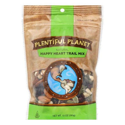 Plentiful Planet Trail Mix Happy Heart Bag 10 OZ (Pack of 6)