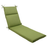 Pillow Perfect Outdoor Chaise Lounge Cushion - Green Forsyth Solid