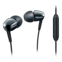 Philips Fashion Metallic-Housed In-Ear Headphones with Mic - Black