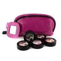 Benefit Cosmetics Silky Powder Eye Shadow Set With Pink Cosmetic Bag