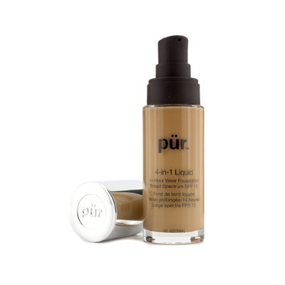 Pur Minerals 4-in-1 Liquid 14 Hour Wear Foundation SPF 15, Medium Dark, 1 oz
