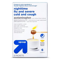 up & up Nighttime Flu, and Severe Cold and Cough Acetaminophen Packets
