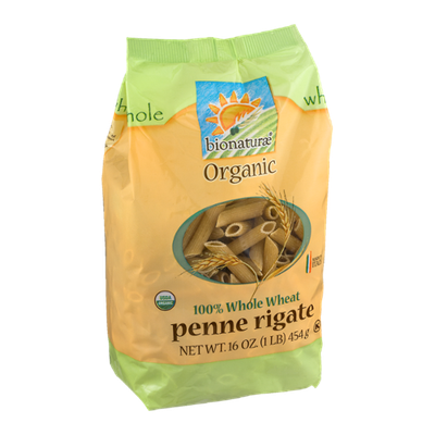 Bionaturae Organic 100% Whole Wheat Penne Rigate