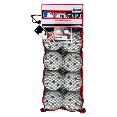 Franklin Sports MLB 9 in. Indestruct-A-Balls Baseballs - White