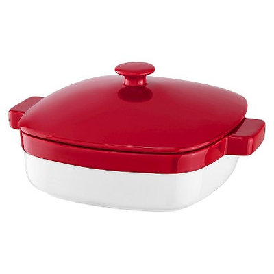 KitchenAid Streamline 4.2 Qt. Ceramic Casserole Dish - Red/White