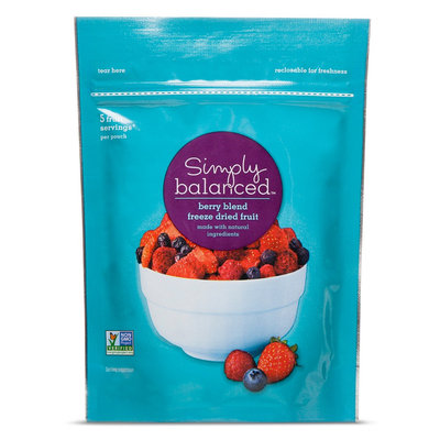 Simply Balanced Freeze Dried Fruit Berry Blend 1.5oz