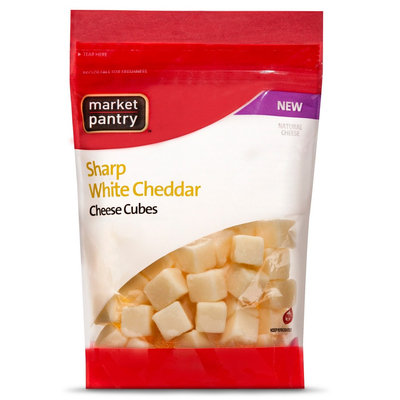 Market Pantry Sharp White Cheddar Cube 8 oz