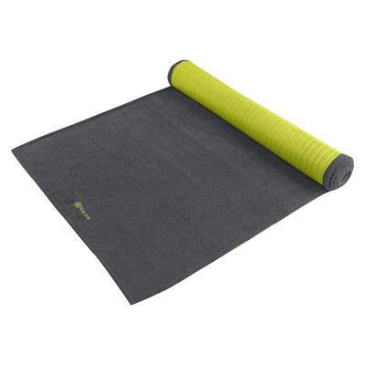 Gaiam Grippy Yoga Towel- Citron Storm - Grey