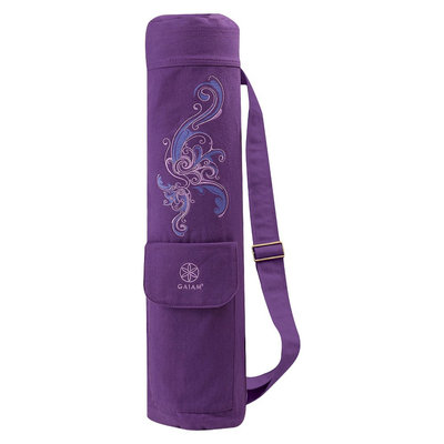 Gaiam Yoga Mat Bag Deep Plum Surf - Purple