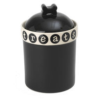 PetRageous Designs Pooch Basics Treat Jar (Black)