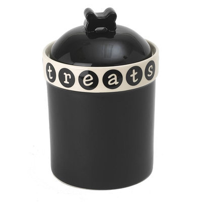 PetRageous Designs Pooch Basics Treat Jar (Black)