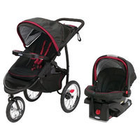 Graco FastAction Jogger Click Connect XT Travel System - Cardinal