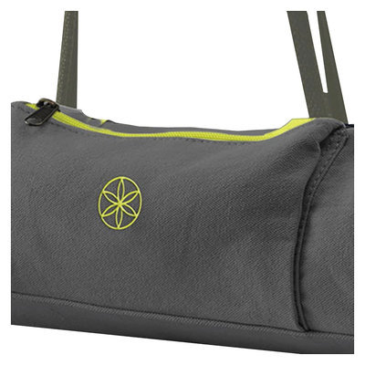 Gaiam On-the-Go Yoga Mat Carrier- Citron Storm - Grey