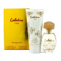 Gres Cabotine Gold Coffret: Eau De Toilette Spray 100ml/3.4oz + Body Lotion 200ml/6.76oz 2pcs