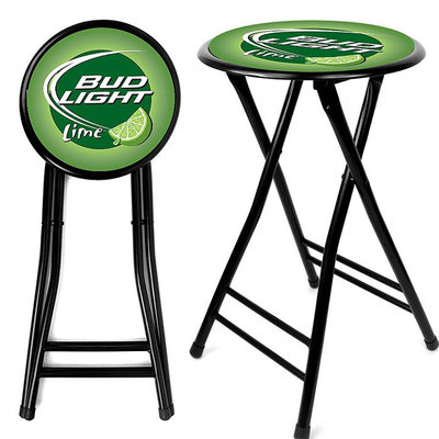 Trademark Global Games Trademark Global Bud Light Lime Cushioned Folding Stool