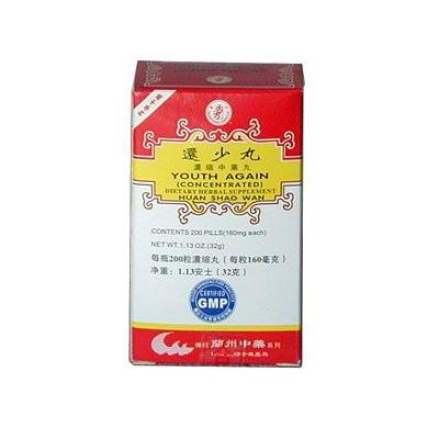 YOUTH AGAIN (HUAN SHAO WAN)160mg X 200 pills per bottle