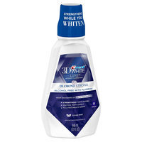 Scope Crest 3D White Luxe Diamond Strong Anticavity Fluoride Clean Mint Whitening Mouth Rinse - 32 fl oz