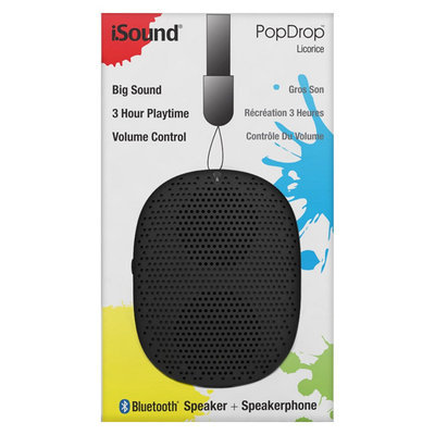 iSound Pop Drop Wireless Speaker Licorice (ISOUND-6344)