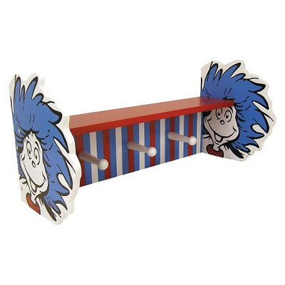 Trend Lab Dr. Seuss Thing 1 and Thing 2 Shelf with Peg