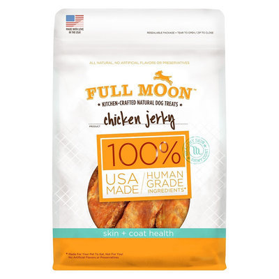 Perdue Farms Full Moon Dog Treat Chicken Jerky Skin & Coat 3oz