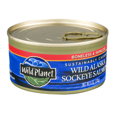 Wild Planet Wild Alaska Sockeye Salmon Boneless & Skinless