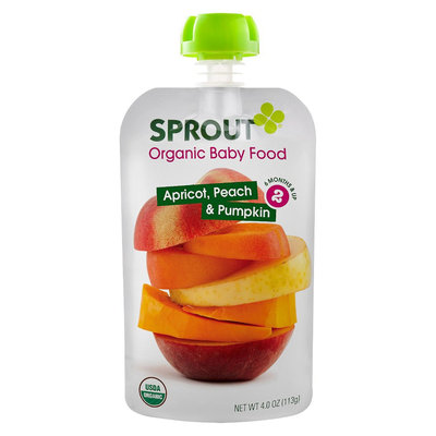 Sprout Foods Sprout Stage 2 Apricot, Peach & Pumpkin