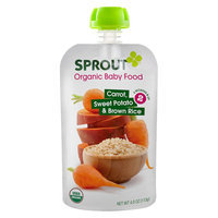 Sprout Foods Sprout Stage 2 Carrot, Sweet Potato & Brown Rice - 5 pk