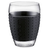 Bodum - Pavina 15-Oz Glasses Set - Black