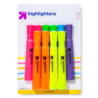 up & up Highlighters in Assorted Colors - 10ct