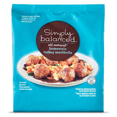 Simply Balanced Homestyle Turkey Meatballs 20oz.