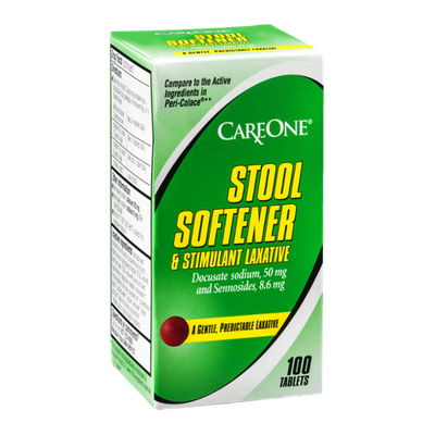 CareOne Stool Softener & Stimulant Laxative Tablets - 100 CT