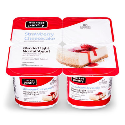 Market Pantry Strawberry Cheesecake Yogurt 4 Count
