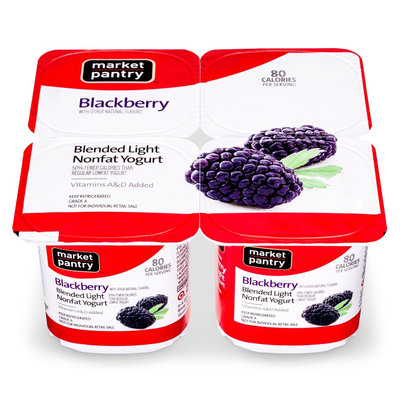 Market Pantry Blackberry Yogurt 4 Count