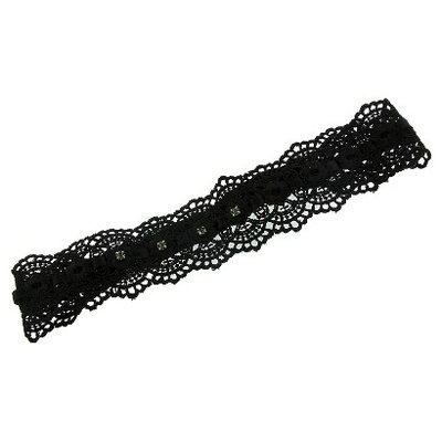 Everglory Creations Inc Women's Headband with Acrylic Stones -Black