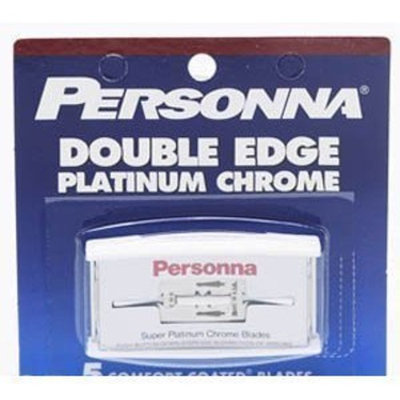 Personna Platinum Chrome Double Edge Razor Blades (5 Pack)