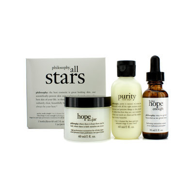 philosophy All Stars Kit: purity Made Simple cleanser + when hope is not enough serum + hope in a jar