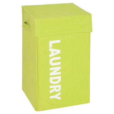 Honey Can Do Lime Graphic Laundry Hamper With Lid