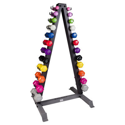 Body-solid Body Solid Vertical Dumbell Rack with 12 Pairs Neoprene Dumbells 1-15LBS - (GDR24-Npack)