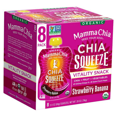 Mamma Chia Strawberry Banana 8 Pk